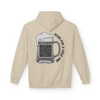 Beer Mug QR Unisex Kangaroo Pockets Hoodie
