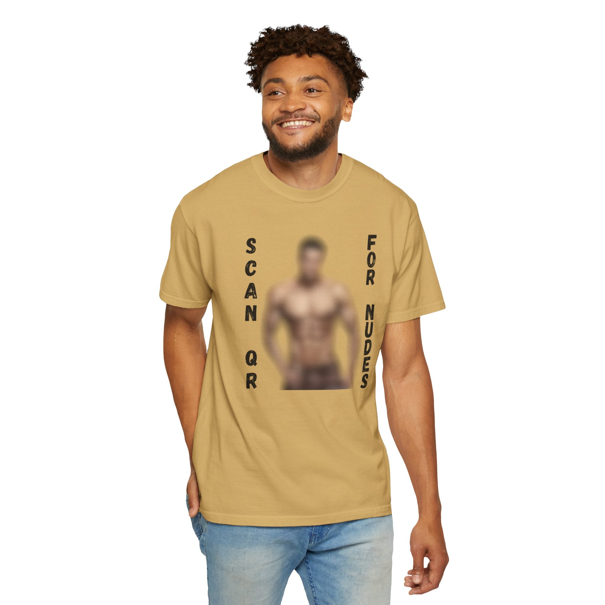 Scan For Nudes QR Man T-Shirt