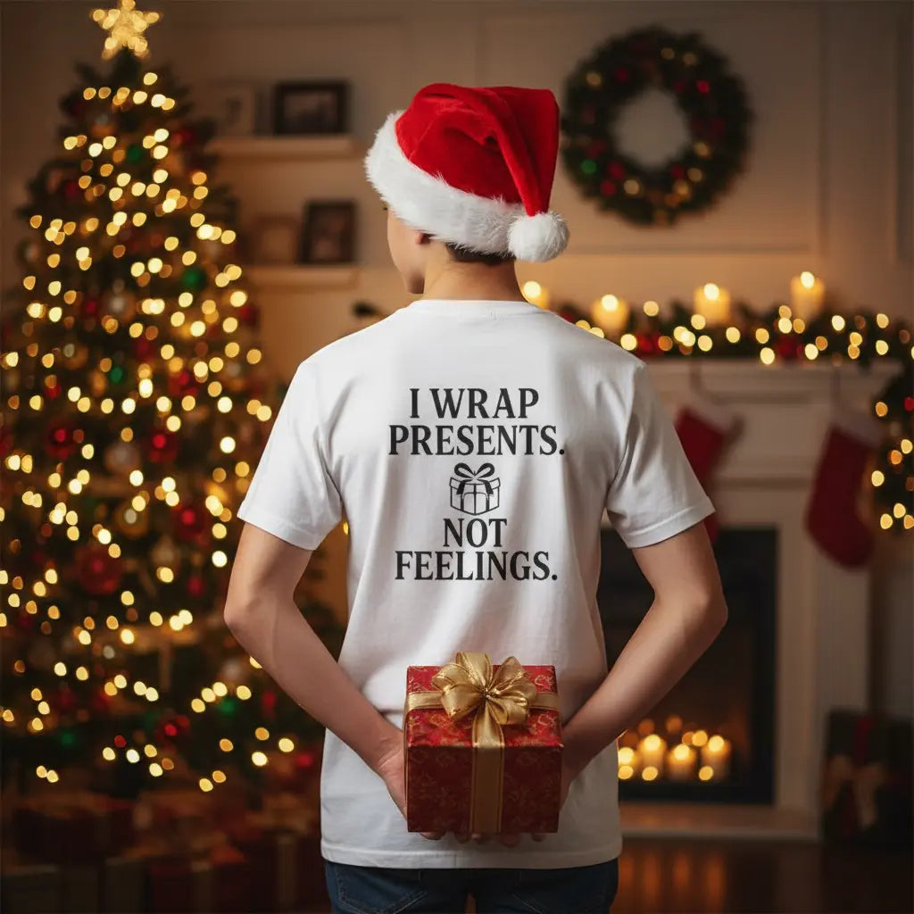 I wrap presents. Not feelings. Unisex T-Shirt
