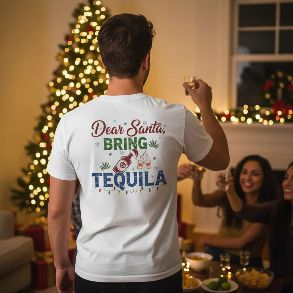 Dear Santa, bring tequila Unisex T-Shirt